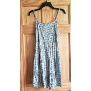 Old Navy Printed Sleeveless Tiered Dress